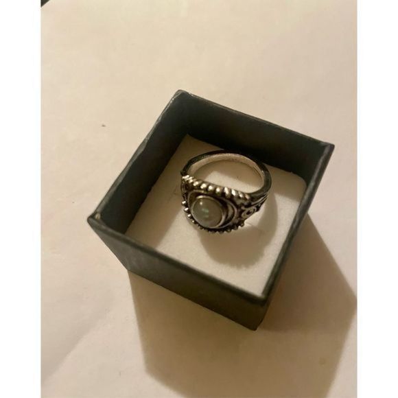 OPAL N SILVER VINTAGE RING - Picture 6 of 6